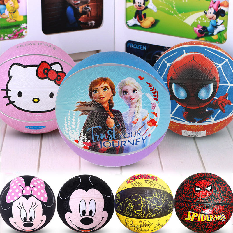 Disney juegos infantiles de baloncesto de goma juegos de jardín de infantes pelotas de dibujos animados pelotas nuevas pelotas de bebé Frozen 2