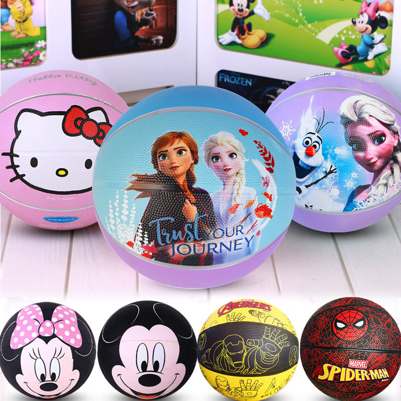 Disney juegos infantiles de baloncesto de goma juegos de jardín de infantes pelotas de dibujos animados pelotas nuevas pelotas de bebé Frozen 2