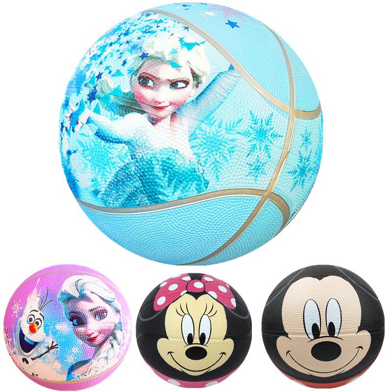 Disney juegos infantiles de baloncesto de goma juegos de jardín de infantes pelotas de dibujos animados pelotas nuevas pelotas de bebé Frozen 2