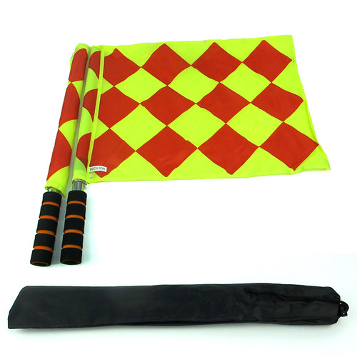 Supply of large square grid football training coaches, linesman flags, football referee flags, signal flags, hand flags, referee equipment