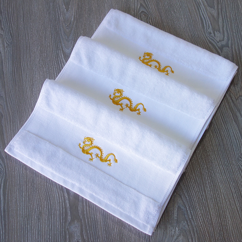 2020 new pure cotton towel thickened extra large face towel soft absorbent cotton face towel White imported yarn