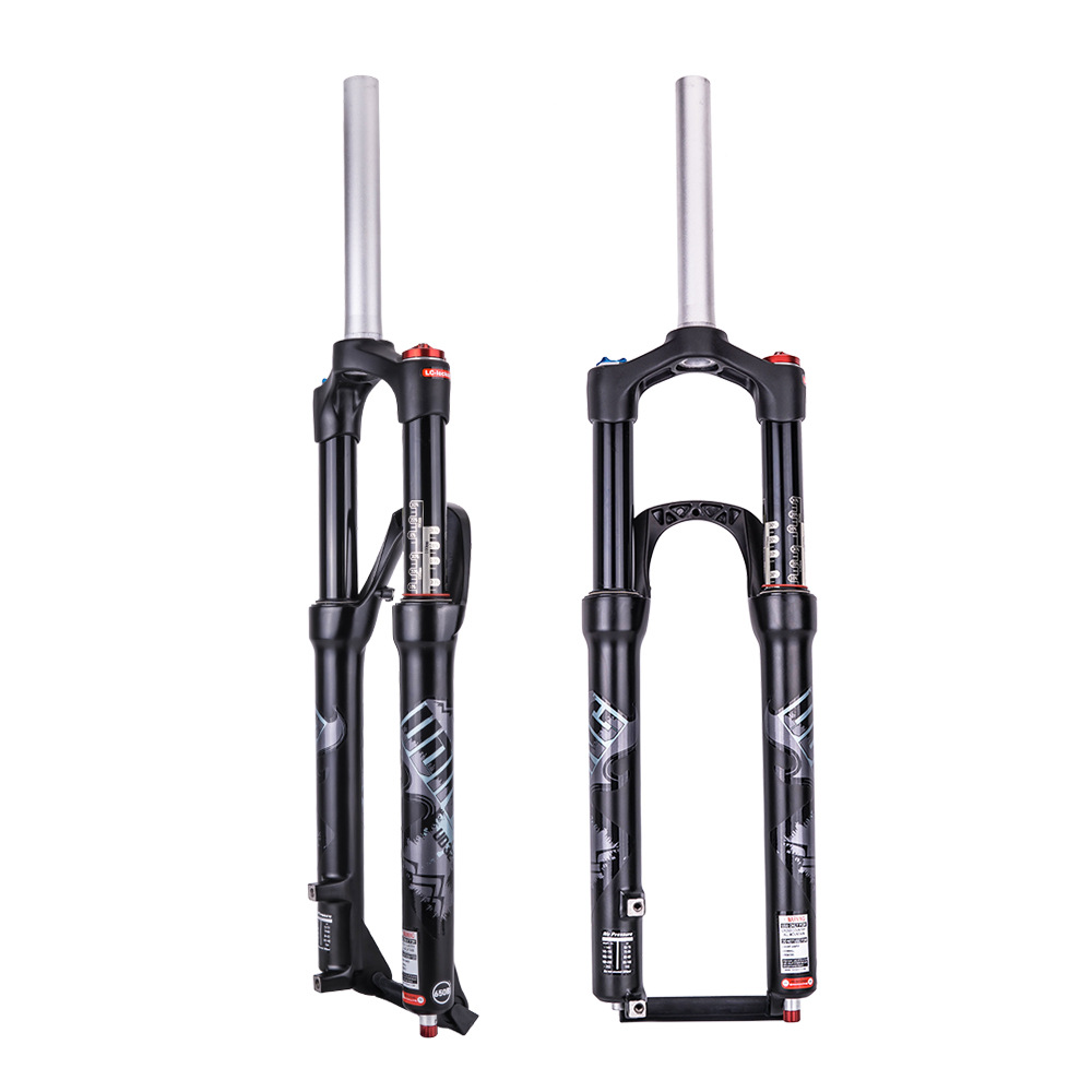 26/27.5 tubo recto de control de hombro de liberación rápida amortiguación bicicleta de montaña tenedor delantero de aleación de magnesio Tenedor de aire con cerradura tenedor delantero