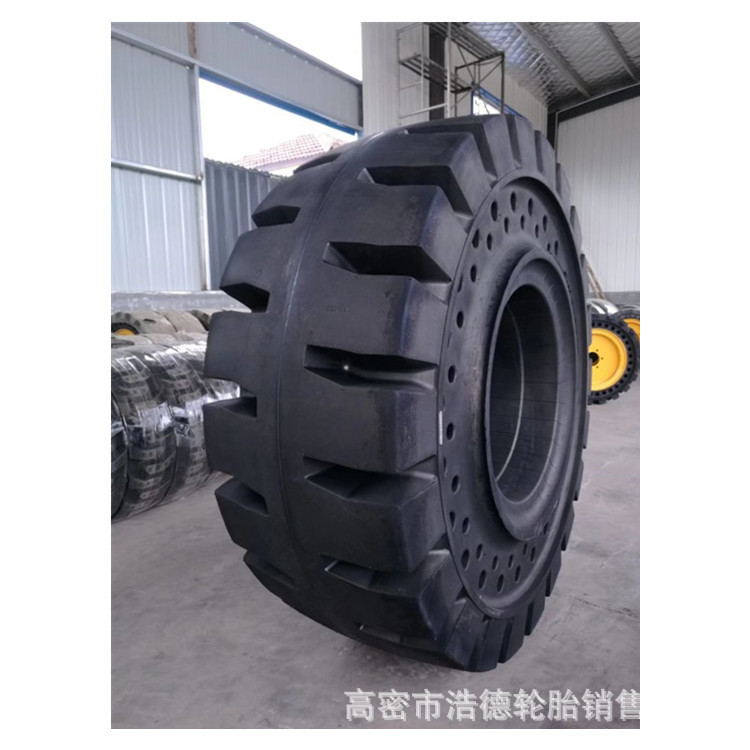 实心装载机17.5-2520.5-2523.5-25铲车实心胎耐磨耐刺扎厂家直销