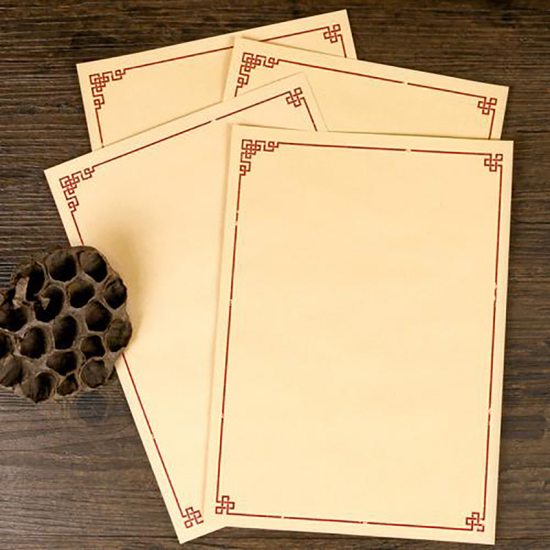 怀旧复古A4信纸信笺印刷定做书法练习纸不透墨手写纸信纸定制生产