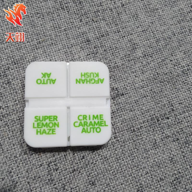 厂家直销种子盒带盖带盖透明方形新款通用成品热门塑料方格防尘