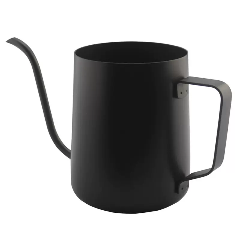 不锈钢黑色手冲咖啡壶挂耳壶特氟龙手冲壶细嘴壶细口滴漏壶