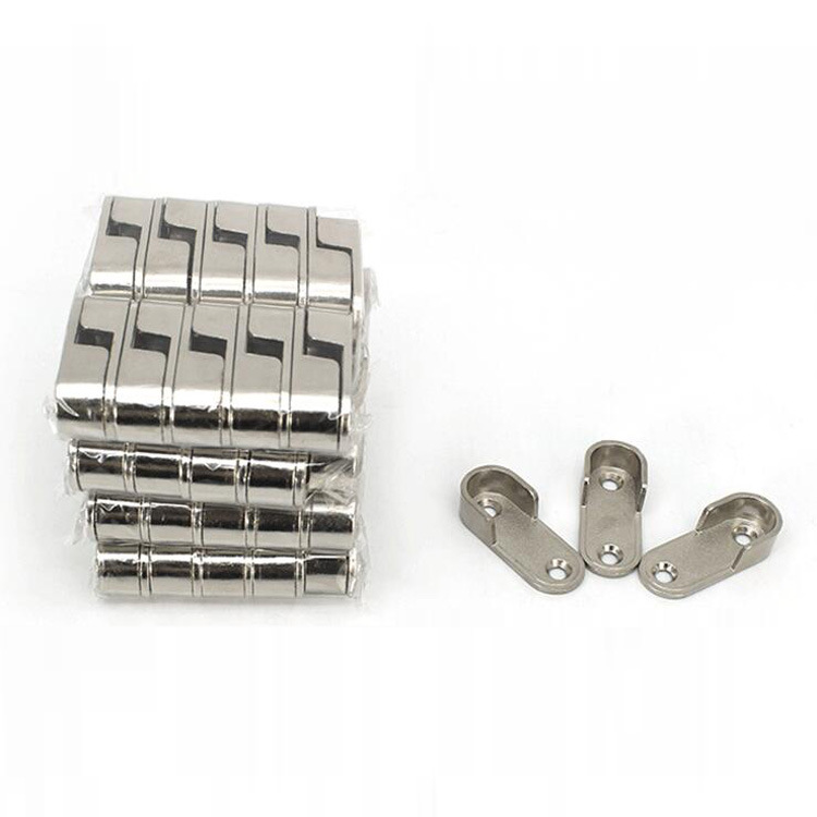 Engrosado 16mm aleación de zinc ropa titular armario ropa titular, 8,5G 11,5G ropa percha varilla ropa titular 2 agujeros en stock