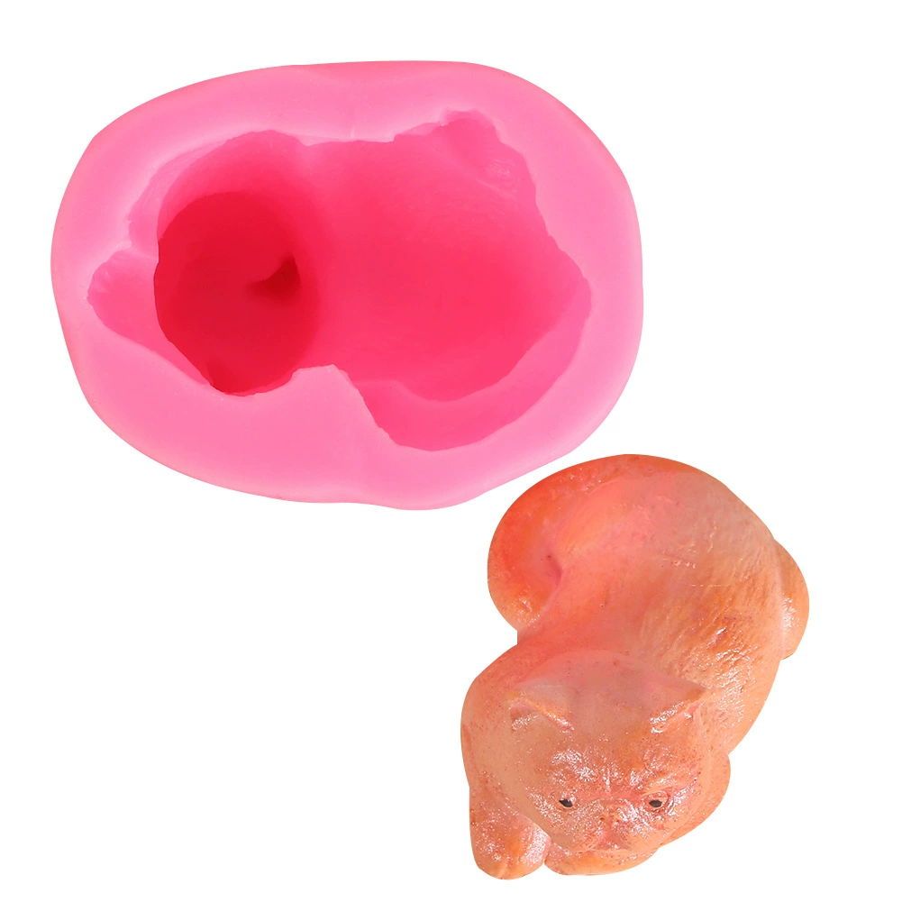 Three dimensional mousse, silicone mold, handmade soap, aromatherapy, various animals, kitten