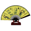 Factory Source 10 -inch Folding Silk Fan Men's Folding Fan Fan Fan Fan Style Full Bamboo Silk Fan Gift Wholesale