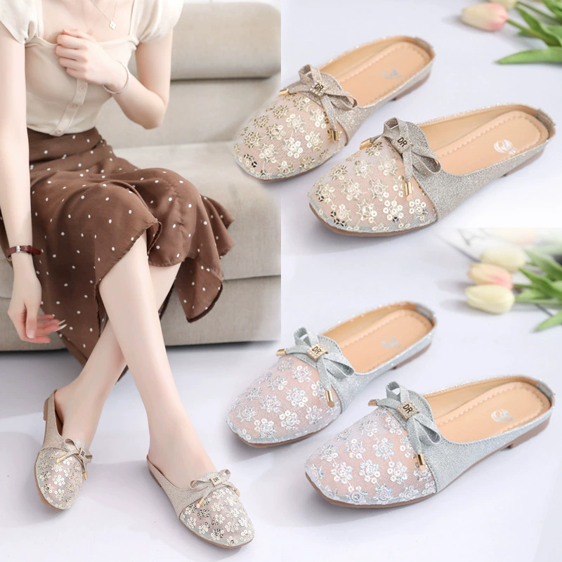 Женские полусапожки-слипоны с сетчатым носком, осень 2025, в корейском стиле