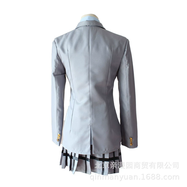 Косплей школьной формы (Gongyuan) «April is Your Lie» Каору, химическое волокно, топ+юбка+галстук, размеры S–XL