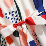 300斤超大码女装胖mm2025夏季新款设计感显瘦衬衫印花雪纺连衣裙，女装大码女装，变形策服饰