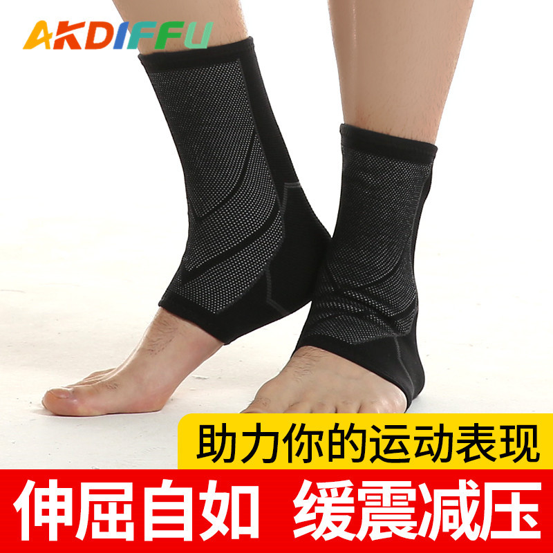 Deportes de punto de protección del tobillo de nylon de cuatro lados de tobillo elástico anti-Esguince equipo de protección correr fitness deportes protección del tobillo hombres y mujeres