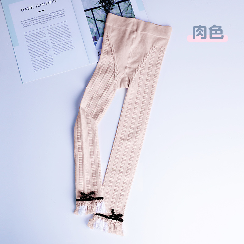 Polainas de las muchachas directas de la fábrica Otoño Nuevos pantalones de los niños del estilo coreano desgaste externo pantalones de los niños del estilo occidental de las muchachas pantalones de la moda