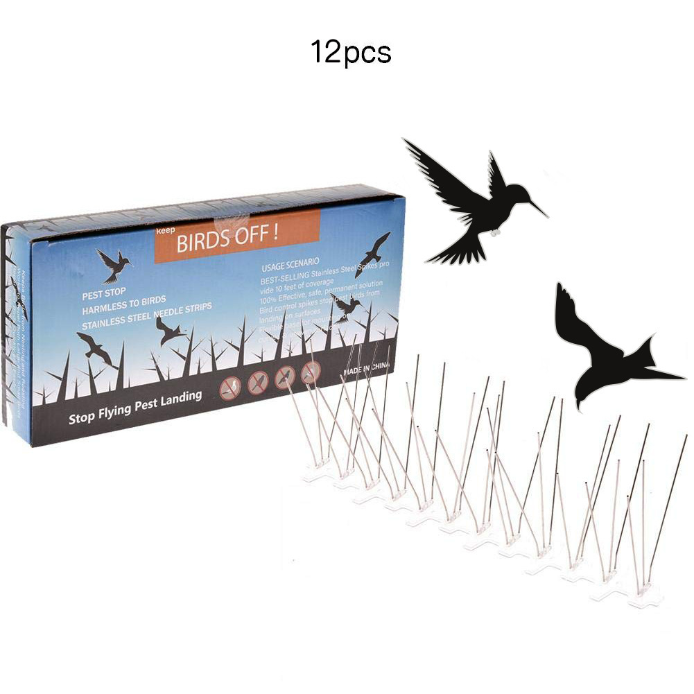 30CM de acero inoxidable a prueba de pájaros no punción ahorro de envío caja de color de embalaje de aves 10 12 protección