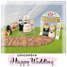 日式杂货zakka柴犬夫妇婚庆情人节礼物INS树脂工艺品摆件手工