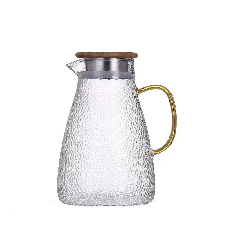 Teapot, set for home use, glass, explosion-proof iced tea, increased thickness