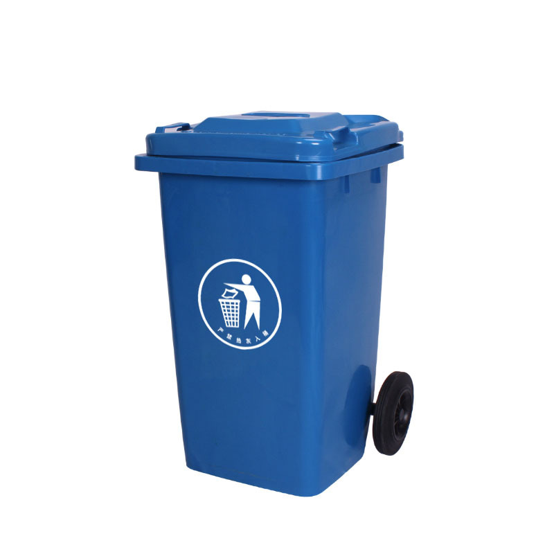 Cubos de basura de plástico para exterior de 120L/240L, con pedal y ruedas, para gestión de residuos o propiedades, fabricante