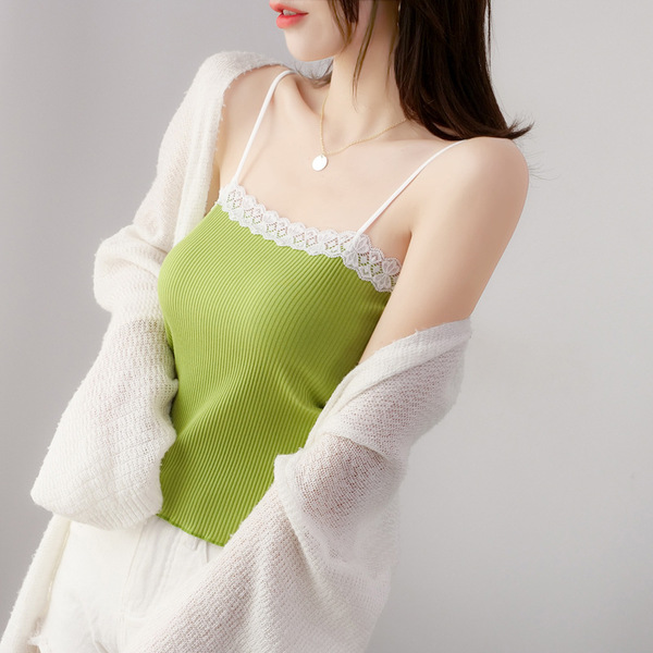Lace base bra top