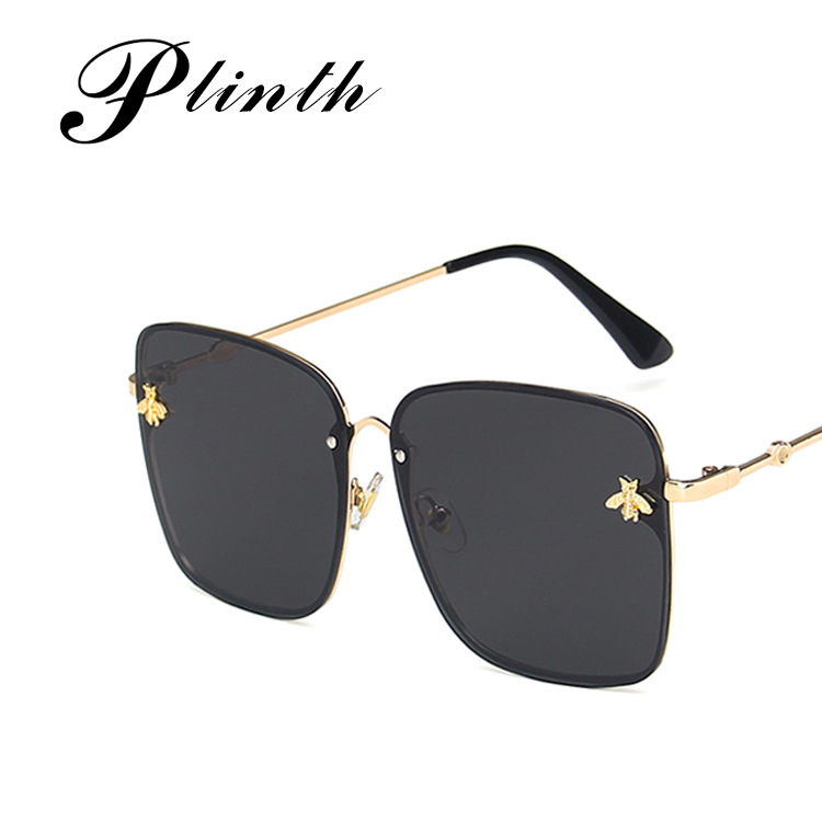 Bee Sunglasses Square Borderless 2020 New Trendy All-match Sunglasses European and American Retro Fashion Sunglasses