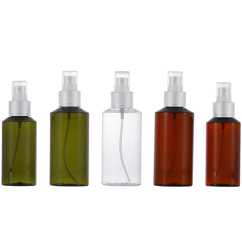 En stock 100ml/150ml de tóner puro botella de spray de rocío oblicuo hombro electroquímico botella de spray de aluminio cosméticos Xumin materiales de embalaje