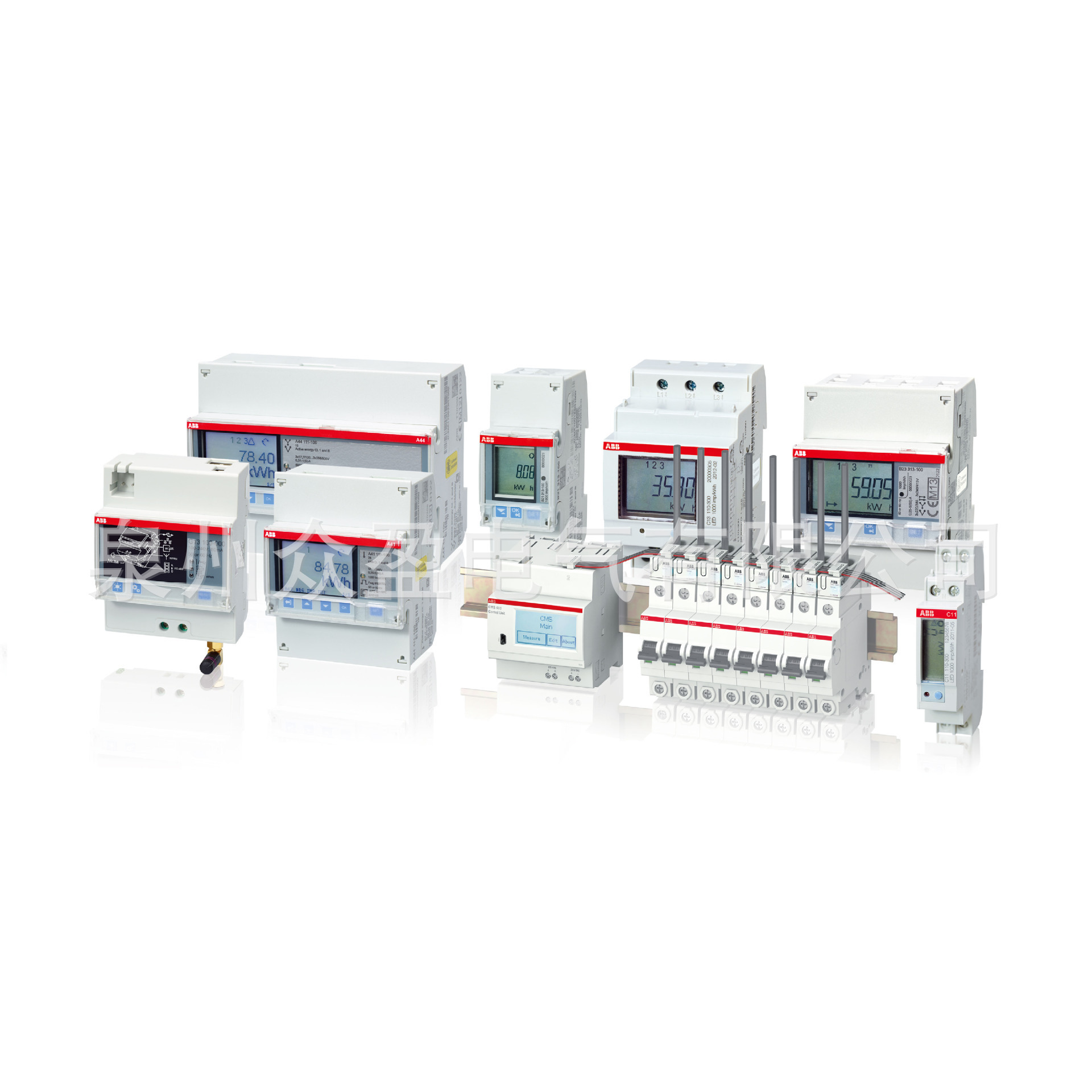 ABB三相导轨式安装电表B24 312-400；10134519/全新原装正品