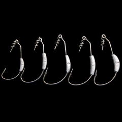 Wholesale e-commerce nude lead crank hook 2g/3g/4g/5/7g Luya soft bait anti-bottom hook