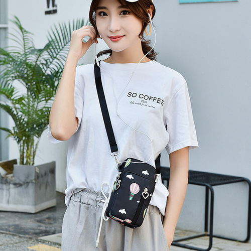 Wholesale  New Women's Crossbody Small Bag Mini Fashion Vertical Single Shoulder Cloth Bag Coin Purse Phone Bag