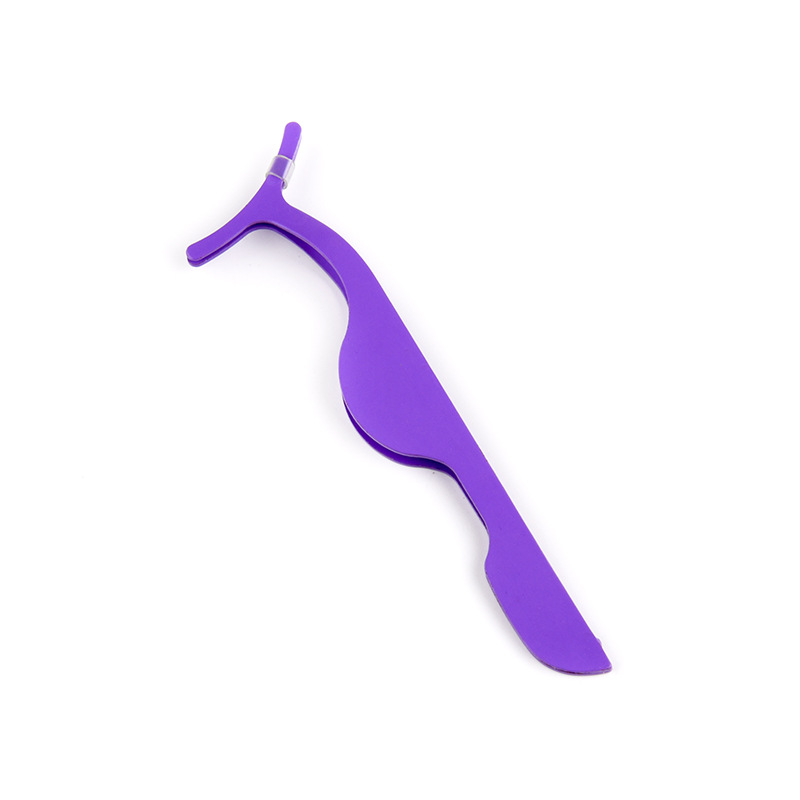 큰 보라색 속눈썹 경기자