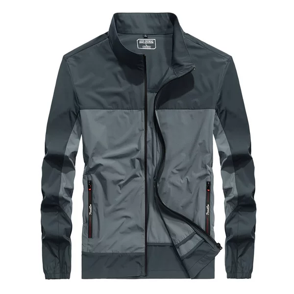 58191 Summer New Men's Fashion Trendy Outdoor Lightweight Contrasting Color Youth Sports Lightweight Summer Beach Jacket