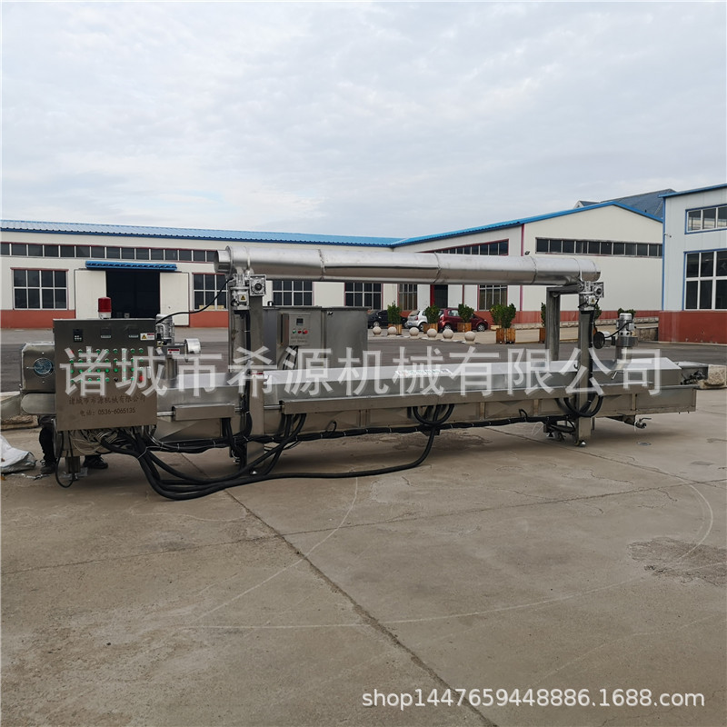 XY-3000型薄脆油炸机 薄脆油炸沥油生产线 自动控温炸薄脆机器