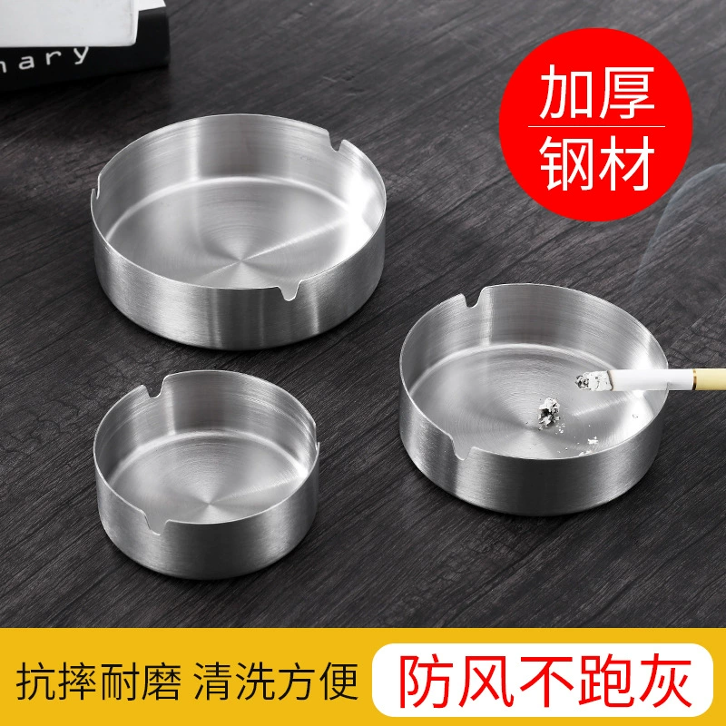 Трансграничные утолщенные металлические пепельницы из нержавеющей стали ins высокого класса чувство подарочные пепельницы оптом на заказ логотип