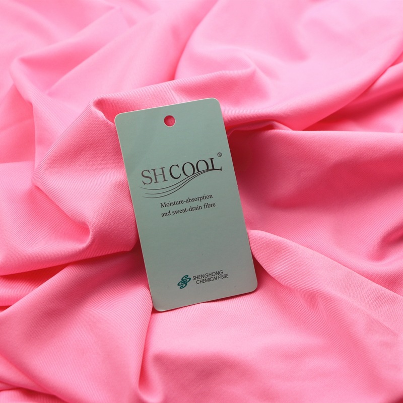 运动泳装面料SHCOOL涤氨纶荧光氨纶弹力吸湿排汗透气速干单面汗布