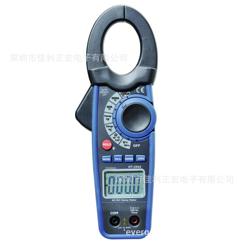 CEM华盛昌DT-3343真有效值钳型表 交直流电流表电压表1000A