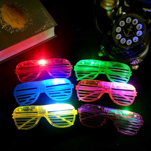 Cross-border AliExpress Amazon Bar KTV Luminous Glasses Children's Birthday Party Toys LED Blind Glasses