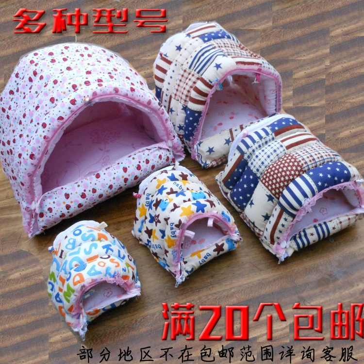 Хлопковое гнездо для хомяка Зимняя белка Кролик Тоторо Съемное и моющееся теплое гнездо Морская мышь Маленькое гнездо на молнии для домашних животных