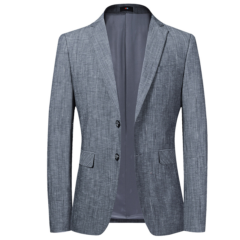 Abbigliamento maschile primavera nuovo uomo casual abito stile coreano sottile modal cotone piccolo abito uomo sottile abito_voghion.com