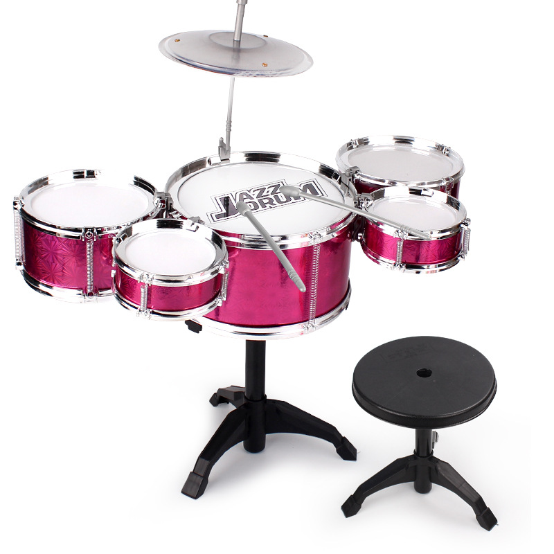 Conjunto de tambor de simulación de niños grandes del tambor de la música de los niños grande juego de tambor de la simulación de los niños grandes