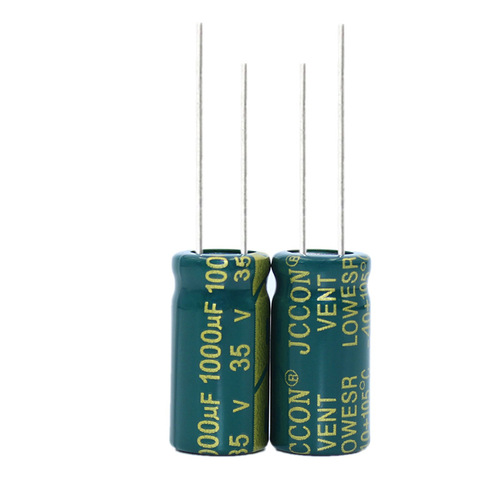 35V 1000UF 35V JCCON Green Gold High Frequency Low Impedance Switching Power Supply Aluminum Electrolytic Capacitor 10x20 13x21
