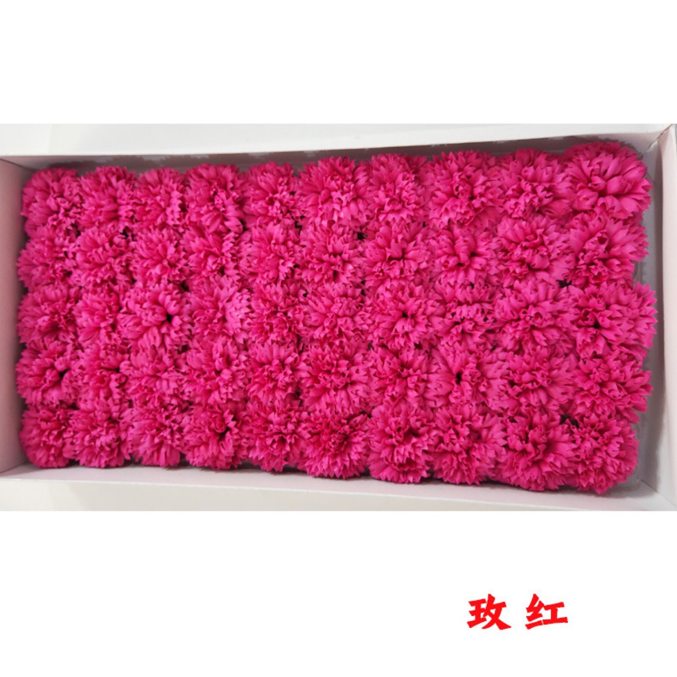 Carnishment Flower Head-Rose Red