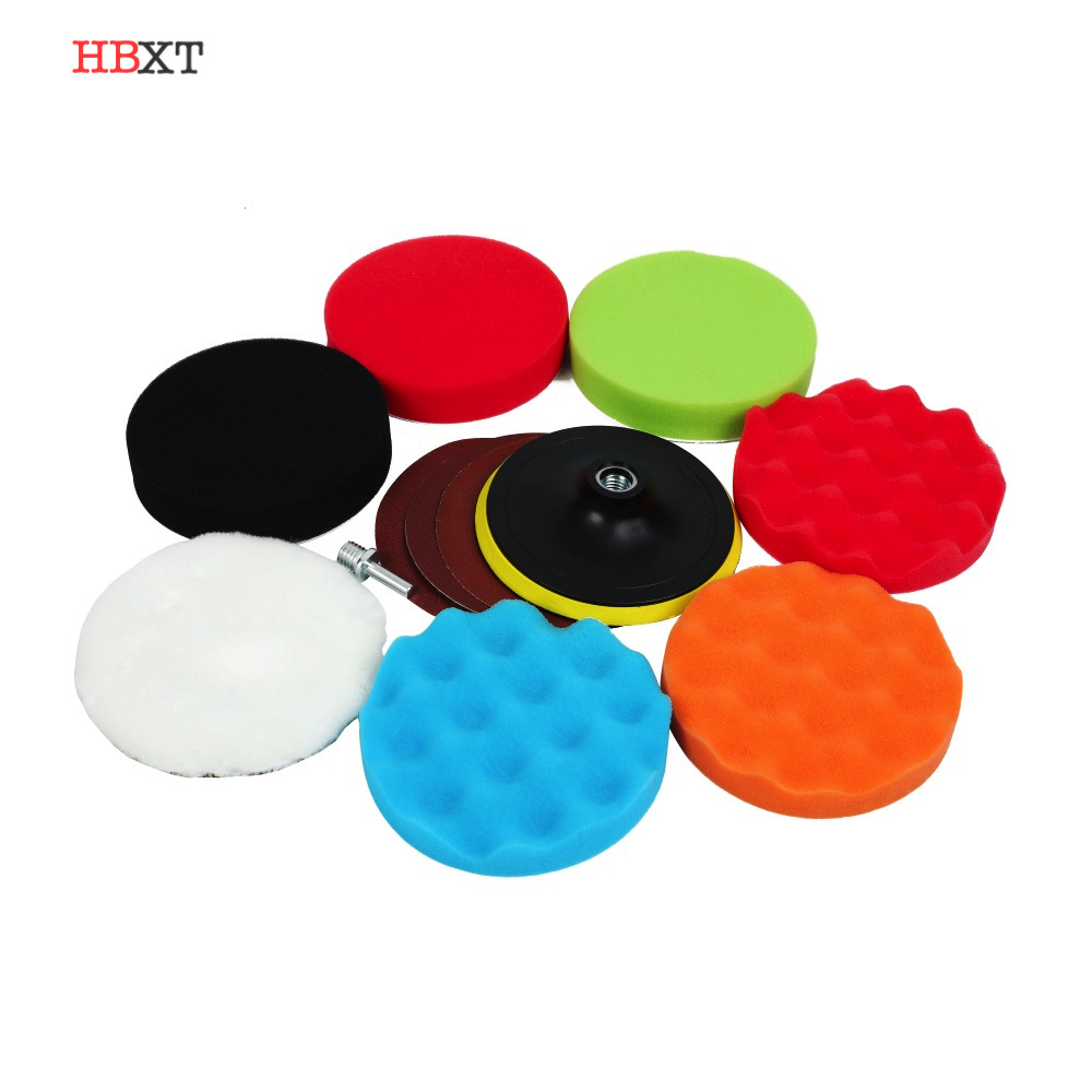跨境专供抛光轮抛光盘砂纸套装汽车美容工具抛光打蜡