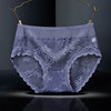 Yumei 219 sexy lace rose lace ladies high -waist pants hollowed out see -through female obese version of briefs