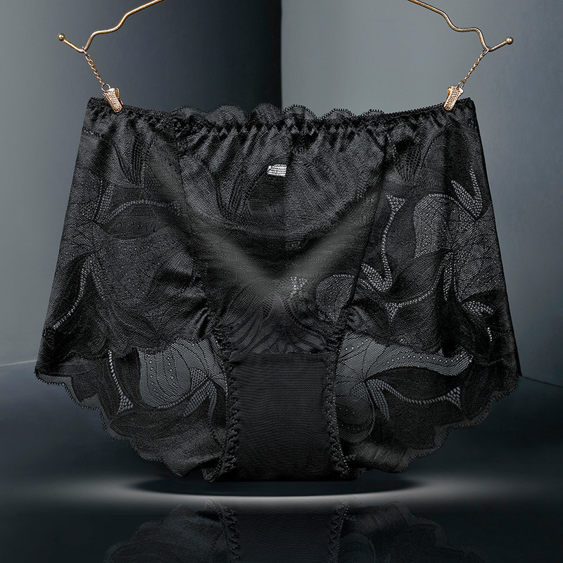 Yumei 222 sexy encaje Mediados de cintura alta ropa interior de algodón hueco de las mujeres más tamaño 200kg calzoncillos
