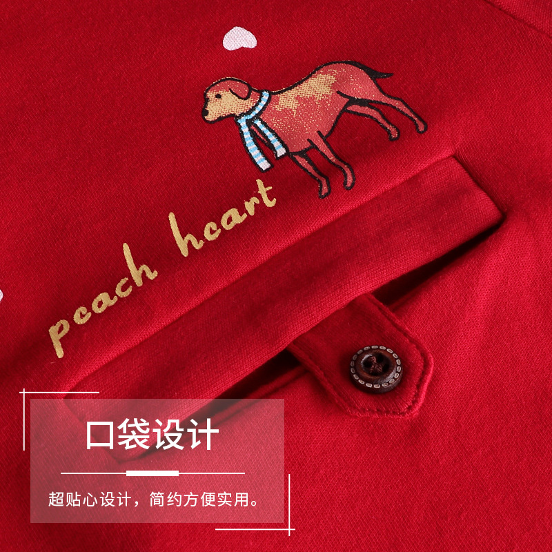 100% pijamas de algodón de primavera y otoño de las mujeres de manga larga ropa de algodón de moda lindo estilo coreano pijamas traje de invierno