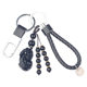 Crystal glass brave car keychain wholesale couple creative bag pendant tourist attractions trinkets gifts