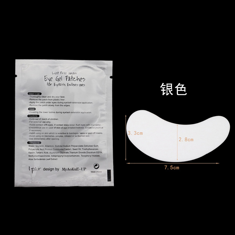 Injerto de pestañas parche gel Junta pegatina injerto pestañas falsas aislamiento parche en el ojo