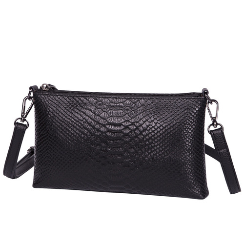 Genuine leather crossbody bag for women 2024 new fashion crocodile pattern cowhide shoulder bag versatile simple clutch bag small bag