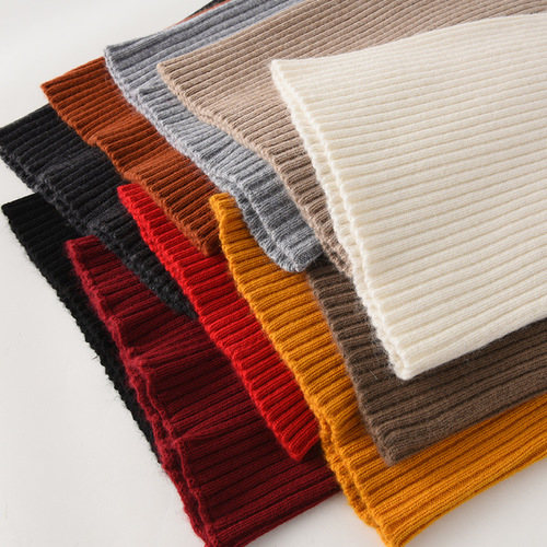 Autumn and winter cashmere neck sleeves for men and women cervical vertebra false collar thickened warm wool knitted neck protector scarf neck scarf pullover