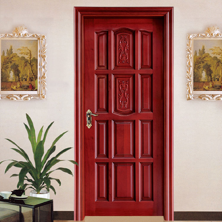 Oak invisible bedroom door manufacturers directly supply indoor room solid wood suite door casement solid wood composite door Project Sheet