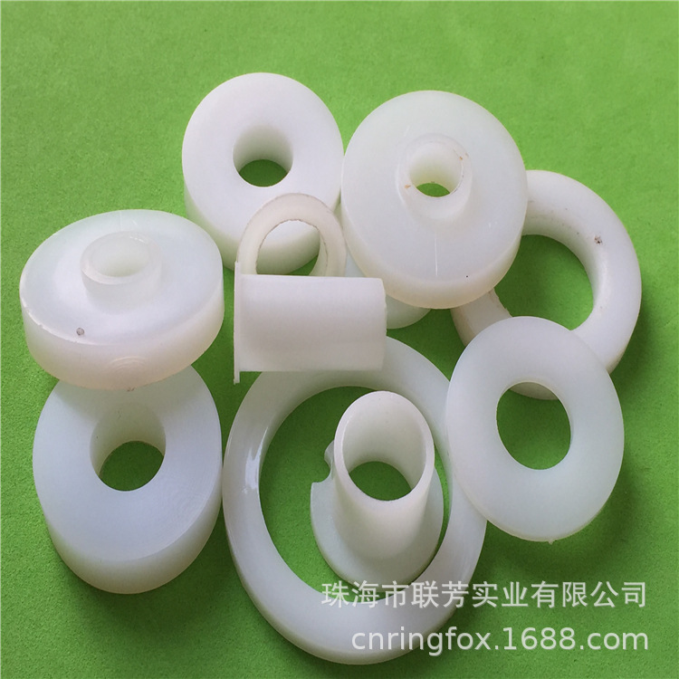 机械手臂尼龙垫圈 白色尼龙垫圈 电机尼龙垫圈 工程塑料垫圈 平价